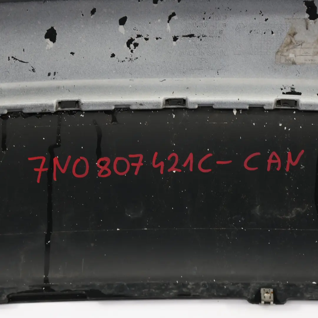 Volkswagen VW Sharan 7N Rear Bumper Trim Panel Cover Candy White - B9A - SKU 7N0807421C-CAN - Part number 7N0807421C