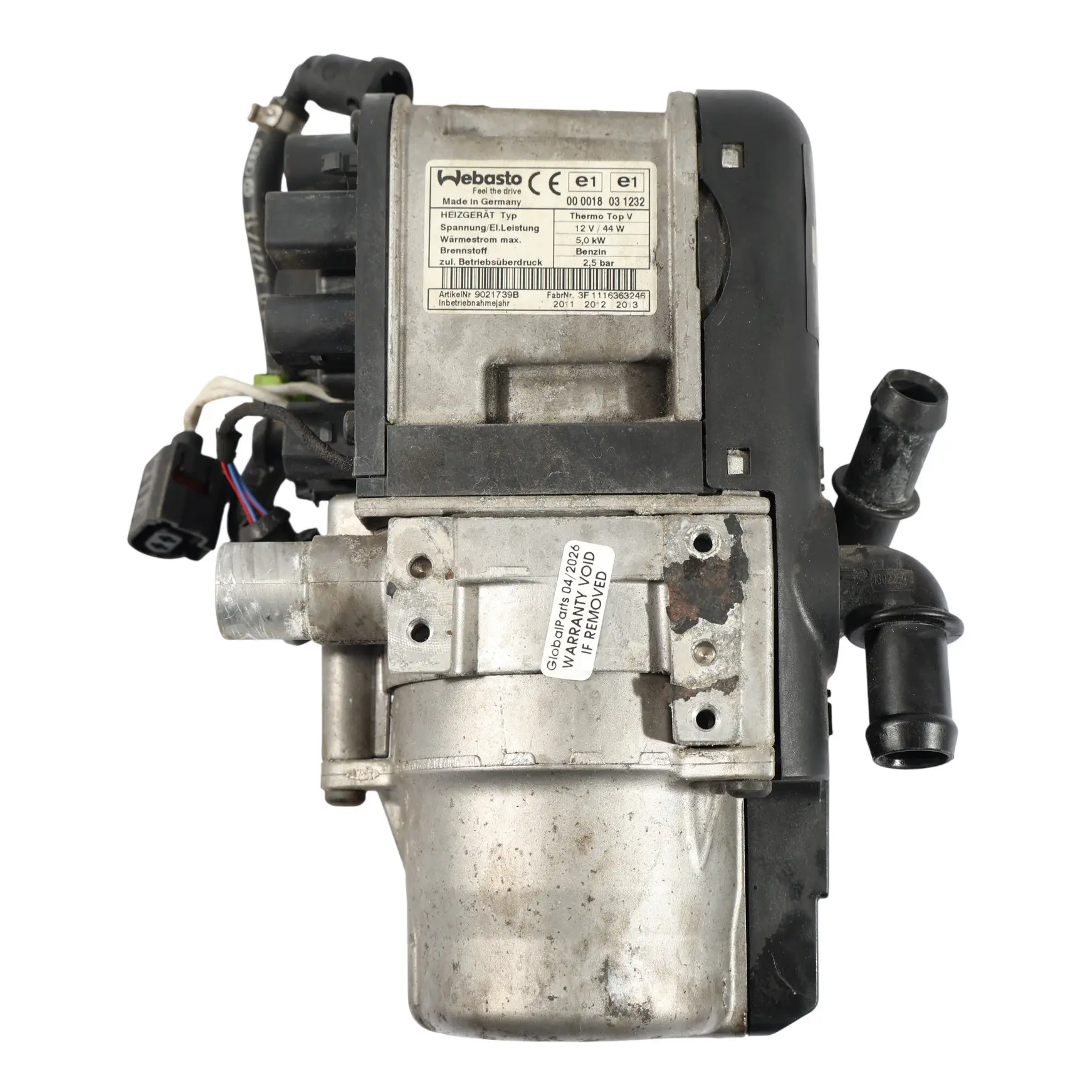 Volkswagen Sharan 7N Auxiliary Webasto Heater 1.4 Petrol 7N0815065 000018031232