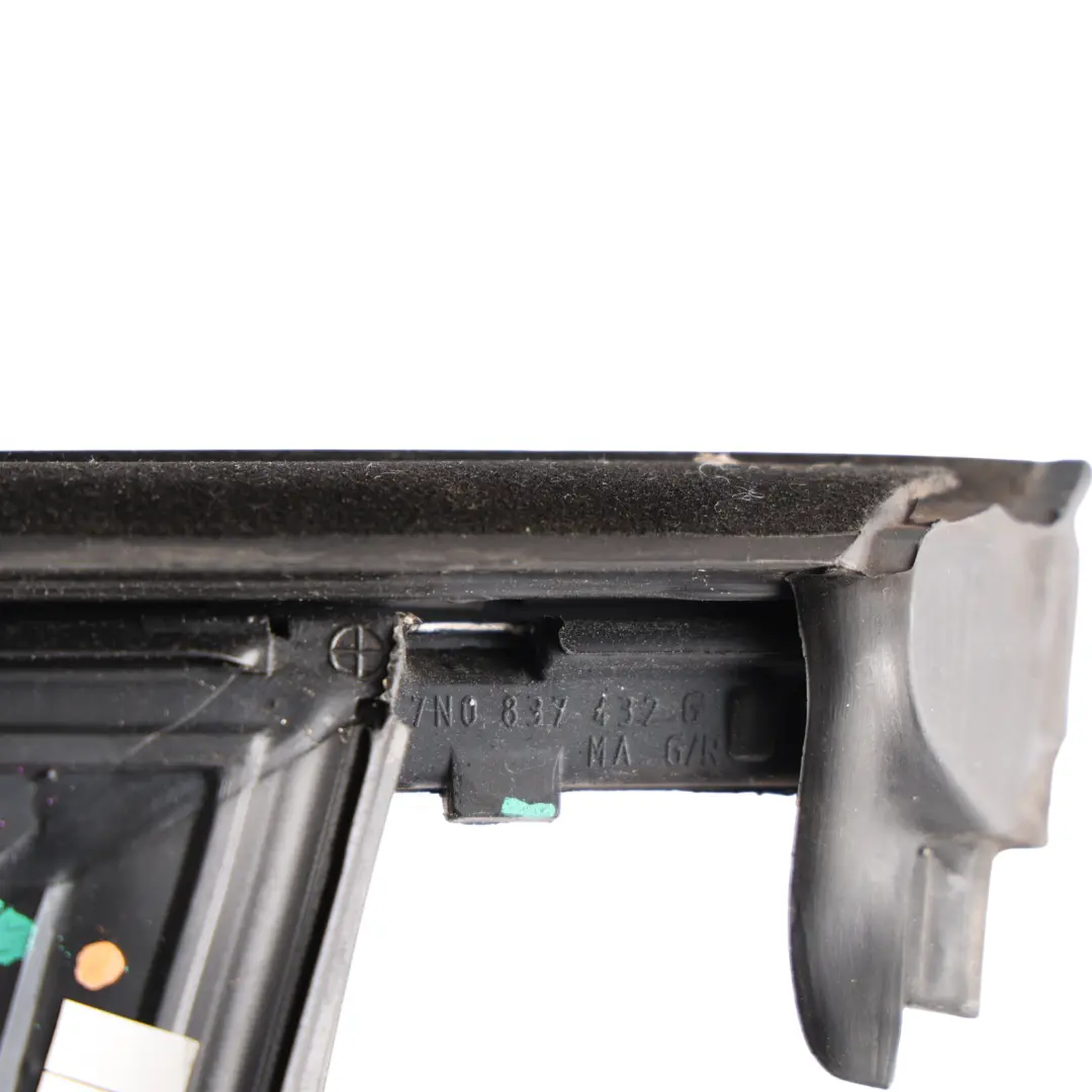 Volkswagen Sharan 7N Front Door Window Guide Seal Gasket Right O/S - SKU 7N0837432K - Part number 7N0837432K