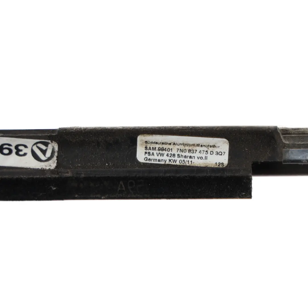 Volkswagen Sharan 7N Front Window Trim Strip Seal Chrome Left N/S - SKU 7N0837475D - Part number 7N0837475D