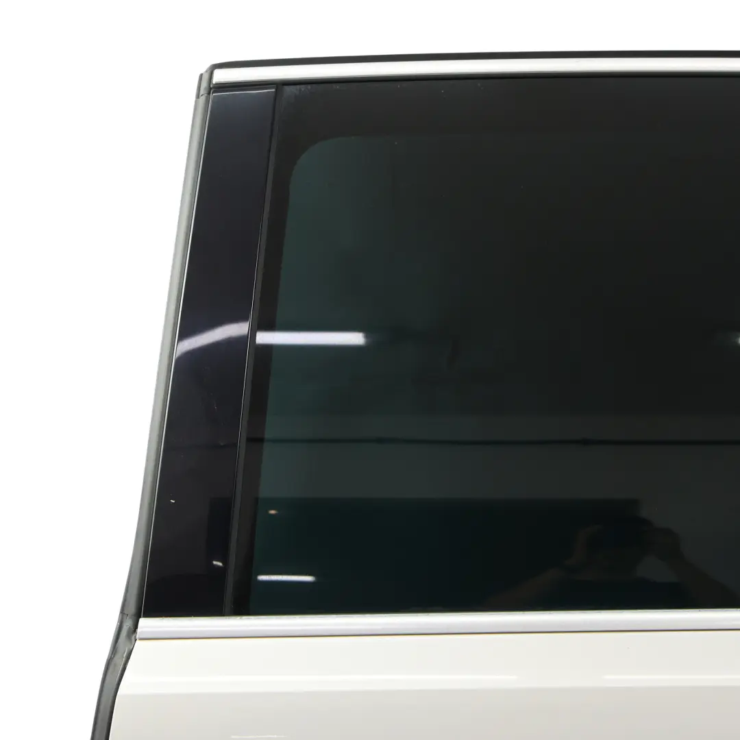 VW Sharan MK2 Seat Alhambra Mk2 Rear Sliding Door Left N/S Candy White - B9A - SKU 7N0843107AL-CAN - Part number 7N0843107AL