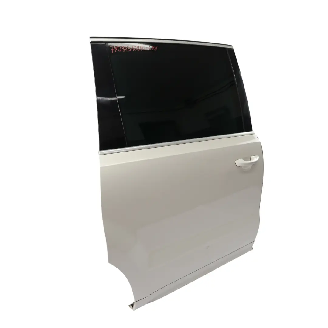 Volkswagen Sharan MK2 Rear Sliding Door Right O/S Candy White - B9A - SKU 7N0843108AL-CAN - Part number 7N0843108AL