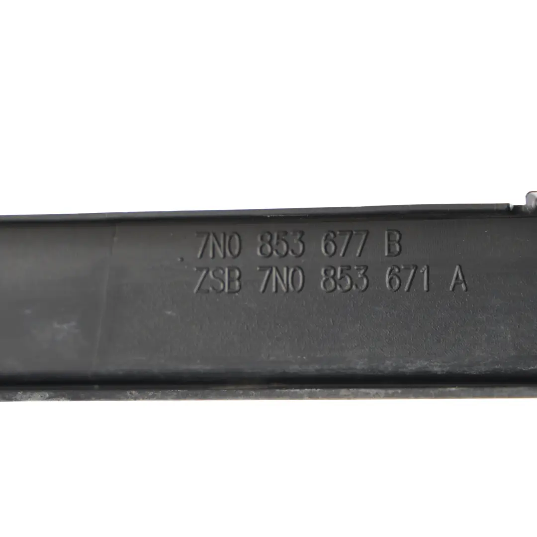 Volkswagen Sharan 7N Front Bumper Satin Black Ornamental Grille Grill B - SKU 7N0853677 - Part number 7N0853677