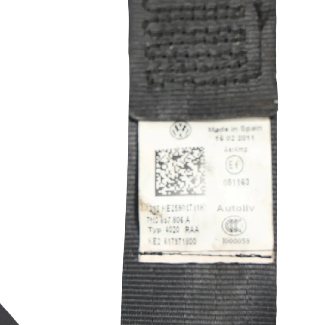 VW Volkswagen Sharan 7N Rear Seat Belt Seatbelt Tensioner Right O/S - SKU 7N0857806A - Part number 7N0857806A