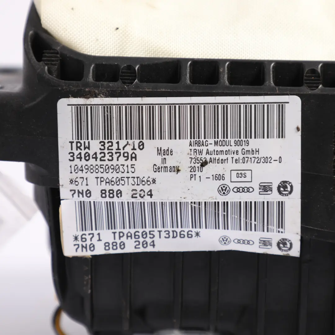 Volkswagen VW Sharan 7N Dashboard Dash Passenger Air Module Unit - SKU 7N0880204 - Part number 7N0880204