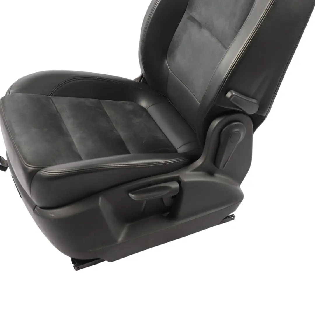 VW Sharan 7N Front Seat Left N/S Heated Interior Cloth Fabric Alcantara Black - SKU 7N0881805S-1 - Part number 7N0881805S