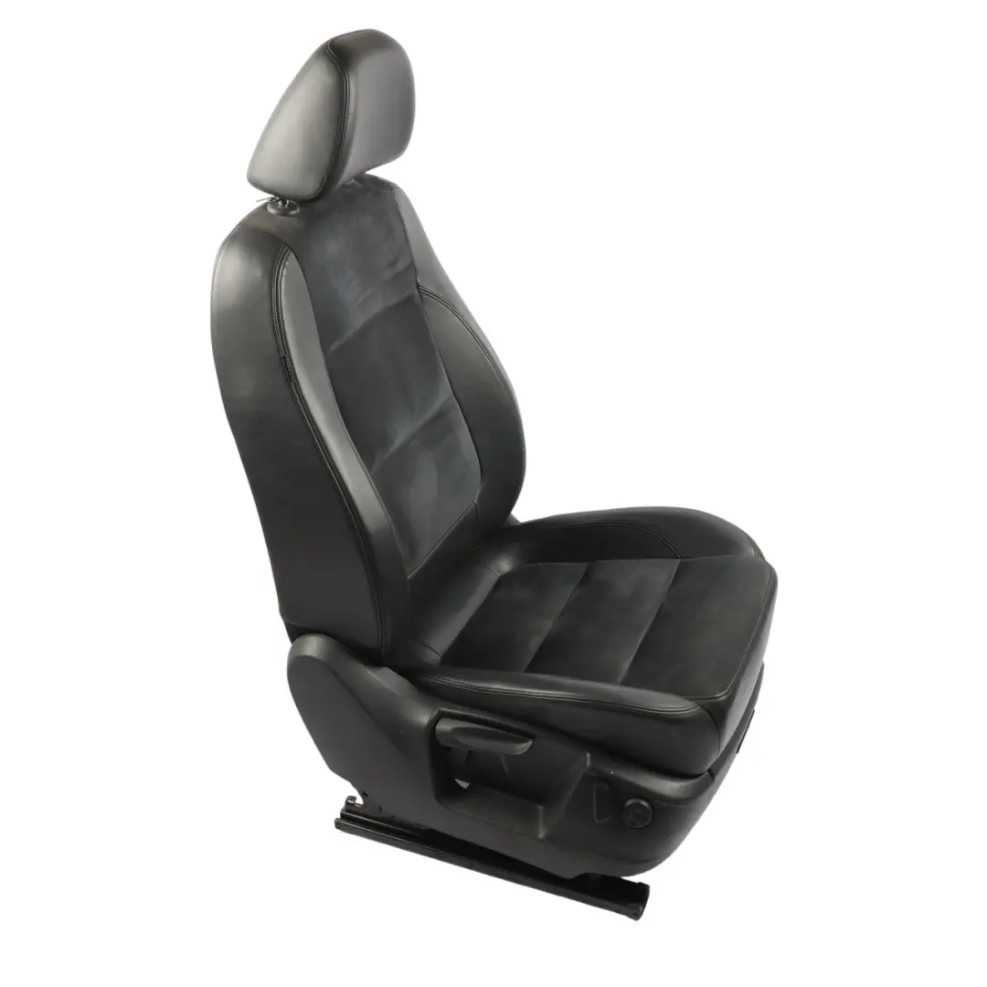 VW Sharan 7N Front Seat Right O/S Heated Interior Cloth Fabric Alcantara Black - SKU 7N0881805S-2 - Part number 7N0881805S