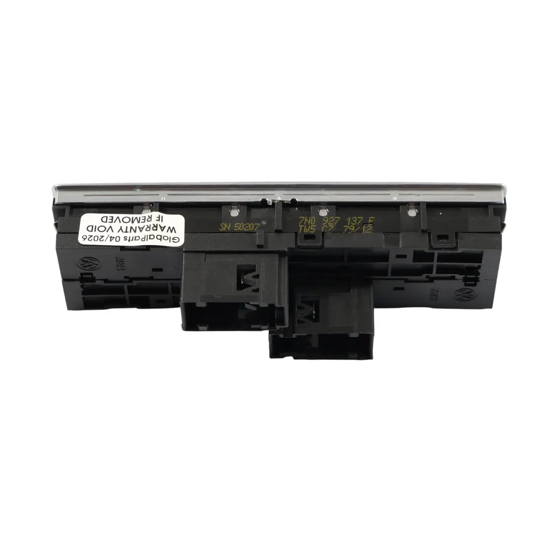 Volkswagen Sharan 7N Console Centrale Commutateur Parking - SKU 7N0927137E - Numéro de pièce 7N0927137E