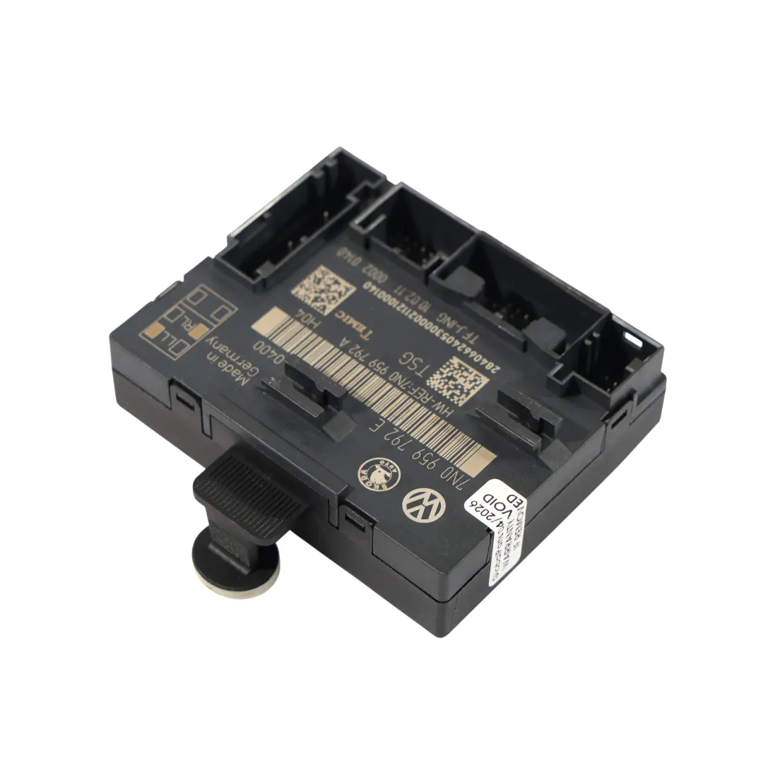 Volkswagen Sharan 7N Front Door Control Module Unit Passenger Side - SKU 7N0959792E - Part number 7N0959792E