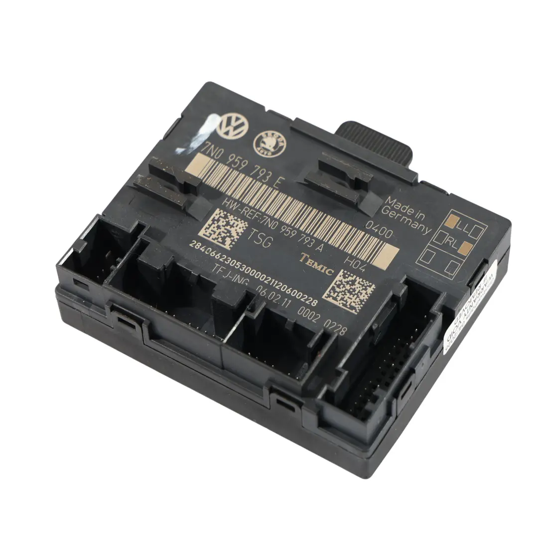 7N Modulo ECU Controllo Porta Lato Guida per Volkswagen Sharan con numero di parte 7N0959793E Volkswagen Sharan 7N Modulo ECU Controllo Porta Lato Guida - SKU 7N0959793E - Numero di parte 7N0959793E