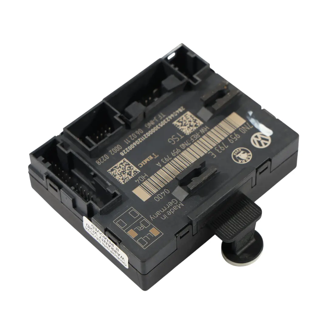 7N Módulo ECU Control Puerta Lado Conductor para Volkswagen Sharan con número de pieza 7N0959793E Volkswagen Sharan 7N Módulo ECU Control Puerta Lado Conductor - SKU 7N0959793E - Número de pieza 7N0959793E