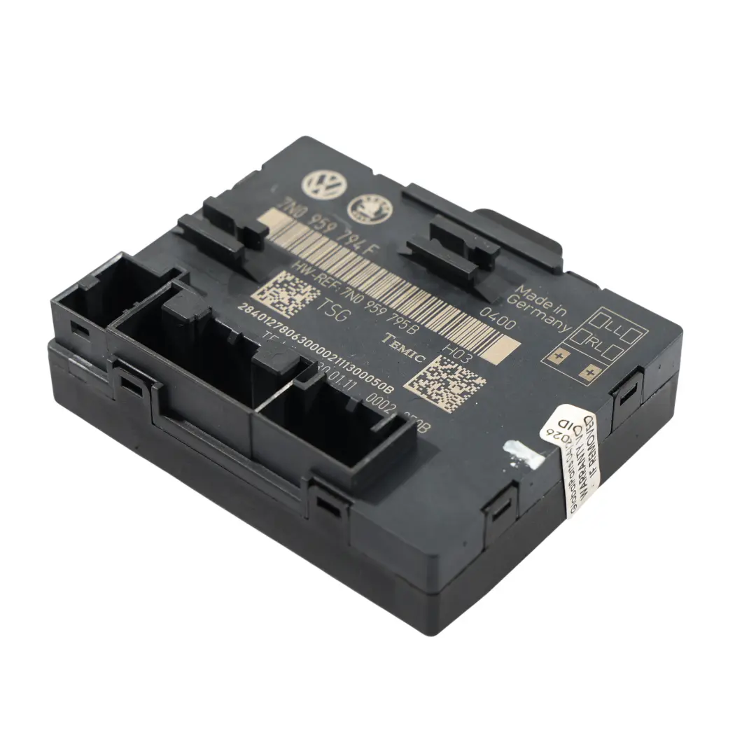 Volkswagen Sharan 7N Module Contrôle Porte Arrière Gauche Droite ECU - SKU 7N0959794F - Numéro de pièce 7N0959794F