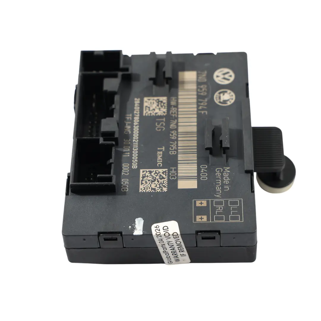 Volkswagen Sharan 7N Moduł Sterownik Drzwi Tył Lewo Prawo ECU - SKU 7N0959794F - Numer Części 7N0959794F