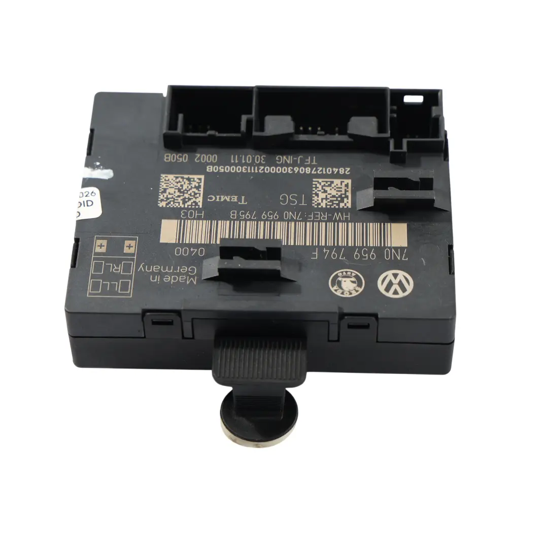 7N Module Contrôle Porte Arrière Gauche Droite ECU pour Volkswagen Sharan à propos du numéro de pièce 7N0959794F Volkswagen Sharan 7N Module Contrôle Porte Arrière Gauche Droite ECU - SKU 7N0959794F - Numéro de pièce 7N0959794F