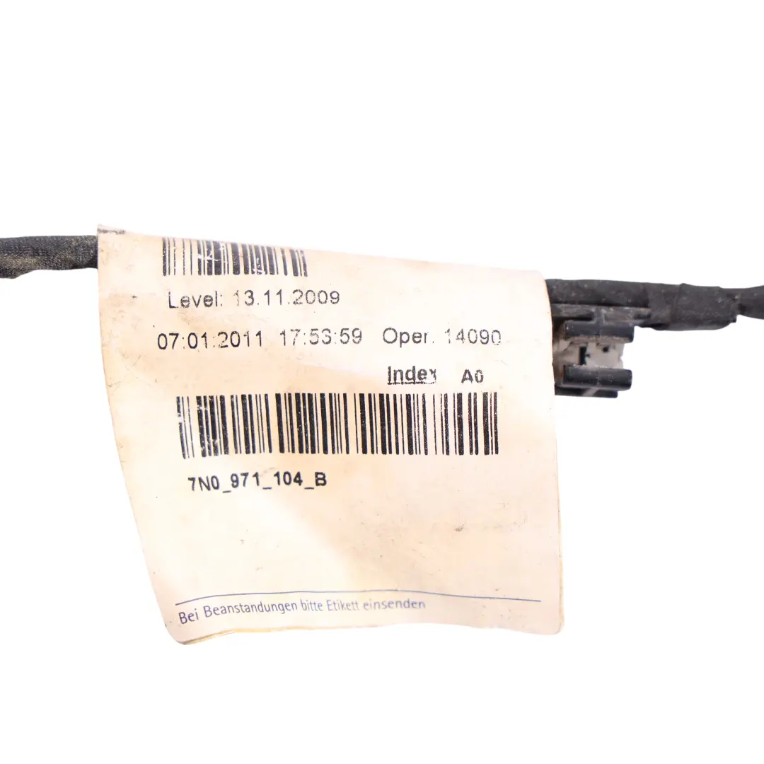 Volkswagen Sharan 7N Sensor Aparcamiento PDC Cableado Trasero - SKU 7N0971104B - Número de pieza 7N0971104B