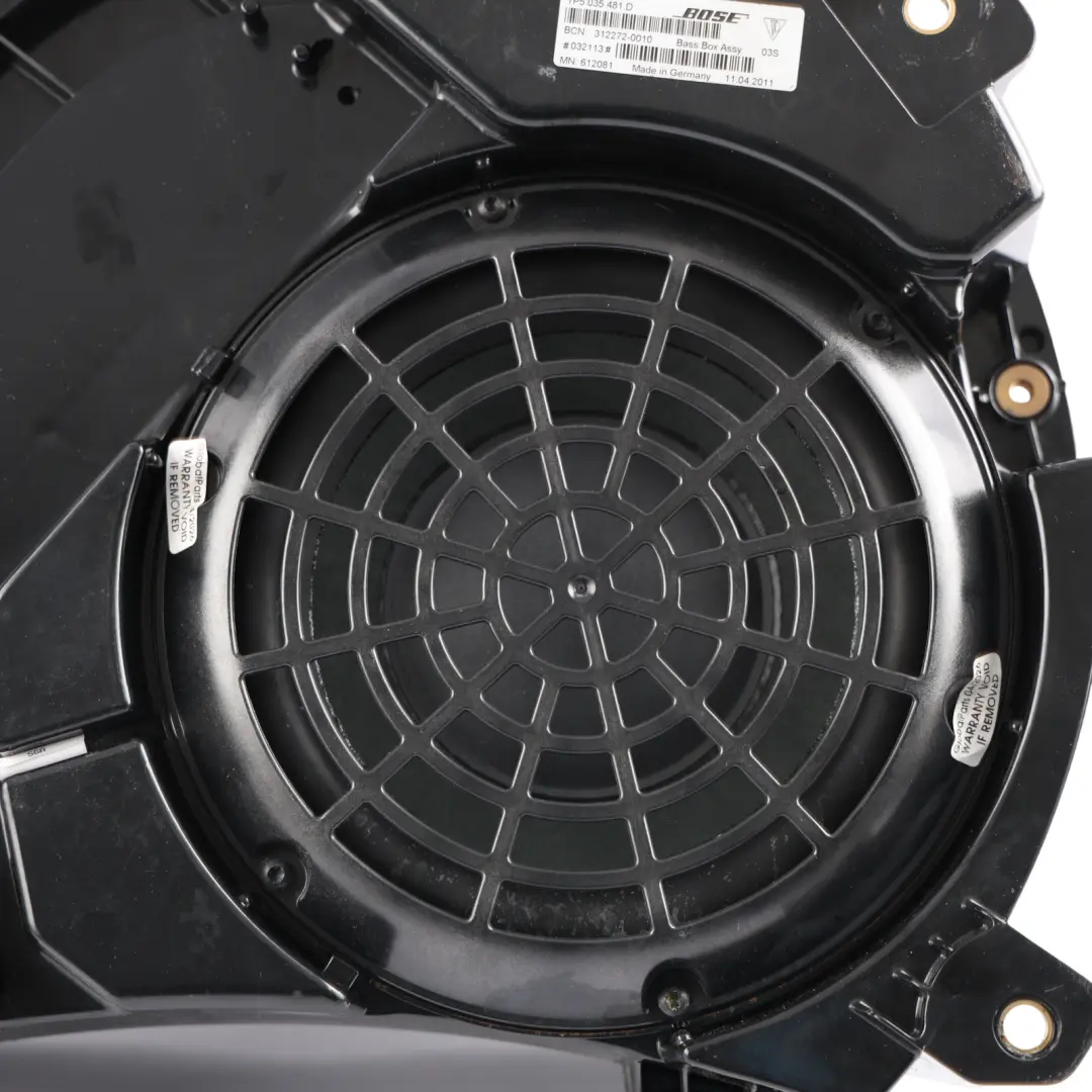 Porsche Cayenne 92A Subwoofer Bass Altoparlante Toni Bassi Bose - SKU 7P5035481D - Numero di parte 7P5035481D