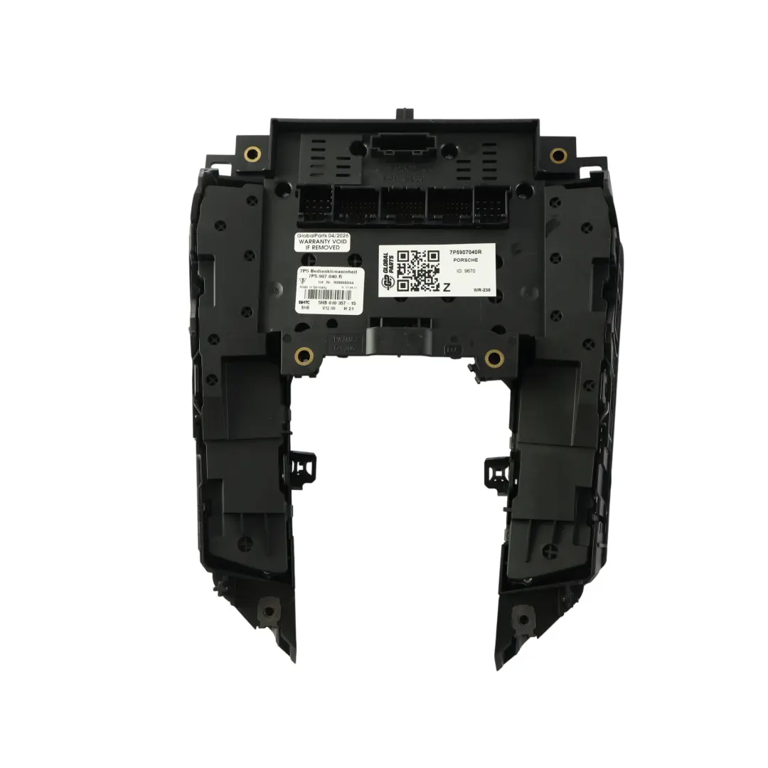 Porsche Cayenne 92A Pannello Controllo Climatizzatore Digitale - SKU 7P5907040R - Numero di parte 7P5907040R