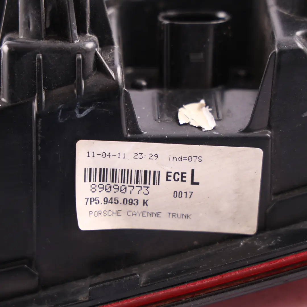 Porsche Cayenne 92A Rear Inner Lamp Boot Lid Tailgate Light Left N/S - SKU 7P5945093K - Part number 7P5945093K