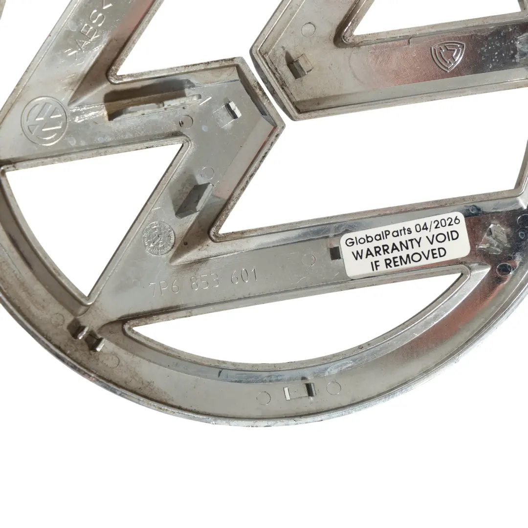 7N Kühlergrill Emblem Abzeichen Chrom Vorne für Volkswagen Sharan mit Teilenummer 7P6853601A Volkswagen Sharan 7N Kühlergrill Emblem Abzeichen Chrom Vorne - SKU 7P6853601A-1 - Teilenummer 7P6853601A