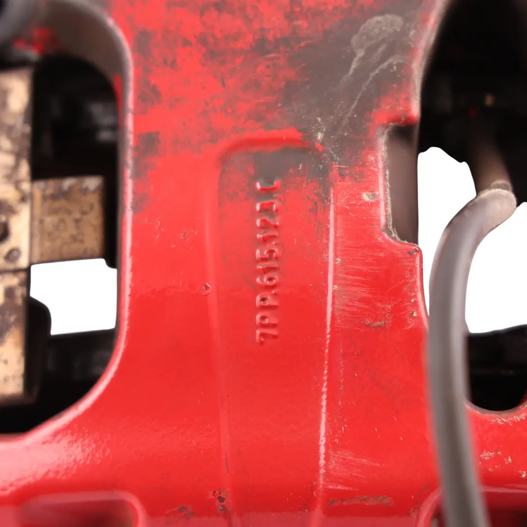 Porsche Cayenne Turbo 92A Front Brake Caliper Housing Red Left N/S - SKU 7PP615149E - Part number 7PP615149E