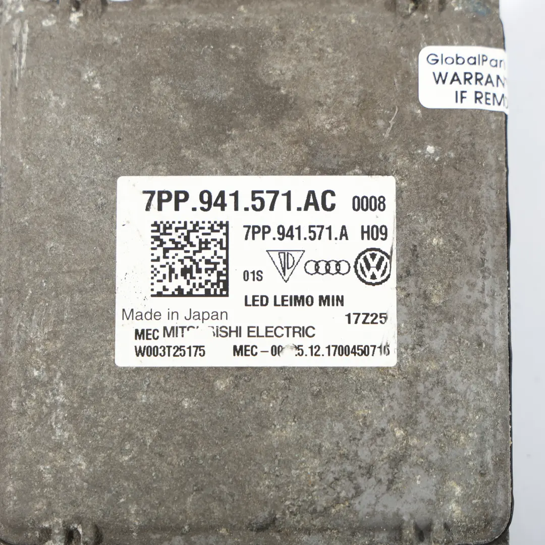 LED Headlight Ballast Control Unit Module ECU to Volkswagen Passat B8 with Part number 7PP941571AC Volkswagen Passat B8 LED Headlight Ballast Control Unit Module ECU - SKU 7PP941571AC - Part number 7PP941571AC