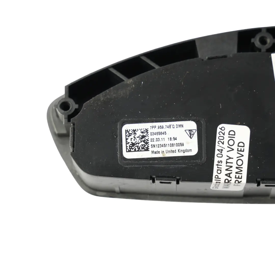 Porsche Cayenne 92A Sitzverstellung Schalter Modul Vorne Rechts - SKU 7PP959748Q - Teilenummer 7PP959748Q