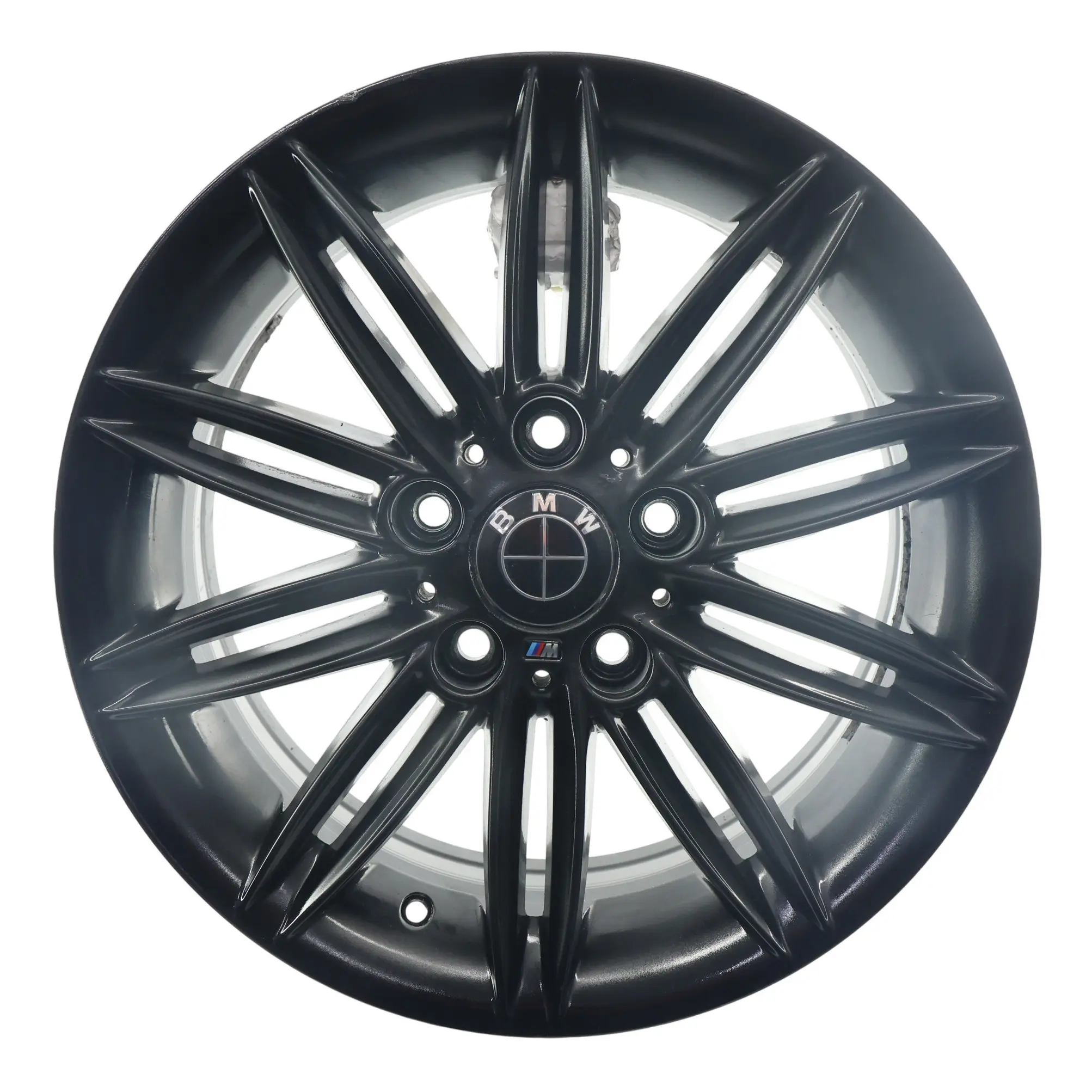 BMW E81 E82 E87 E88 Cerchio in lega nero 17" 7J ET:47 M Doppie razze 207
