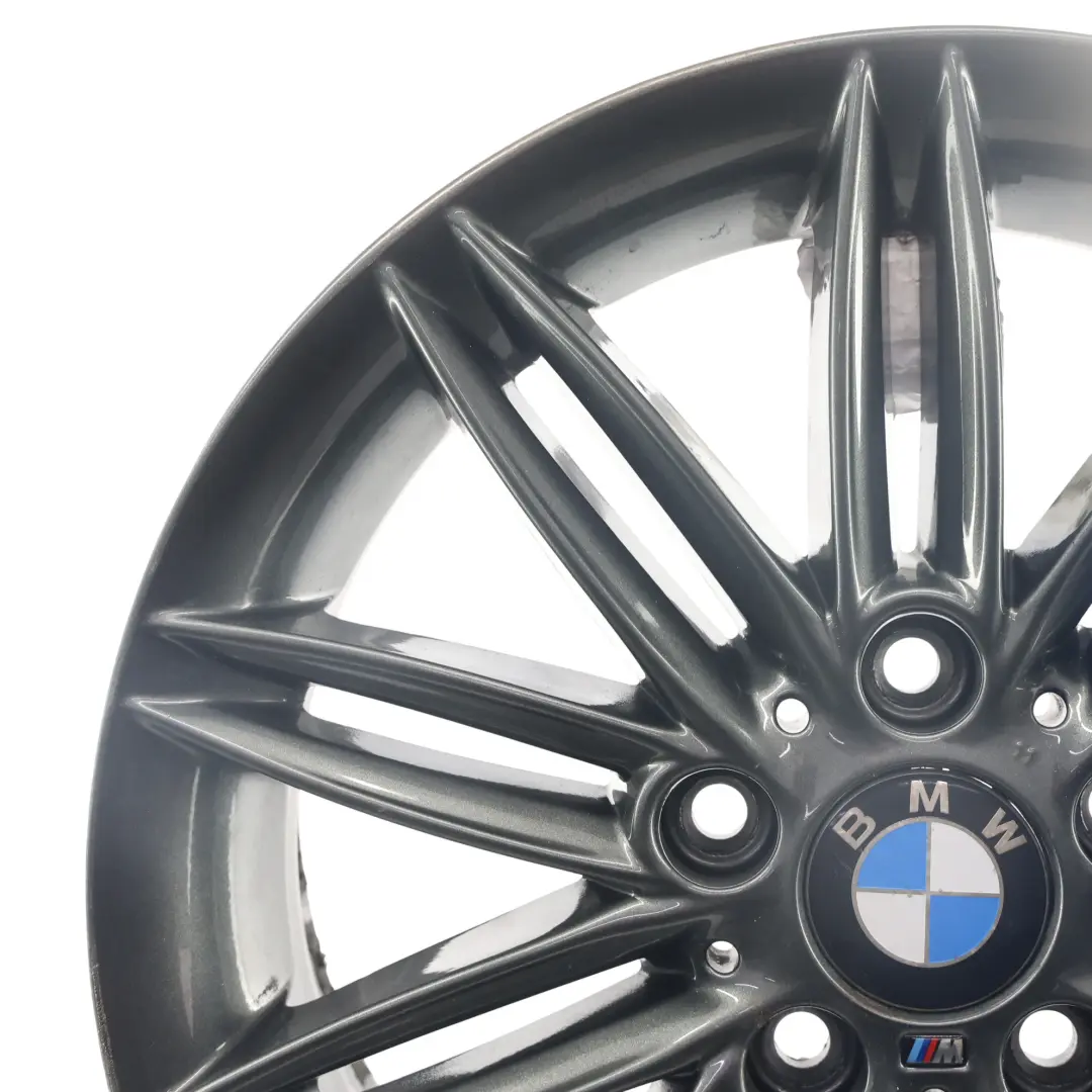 BMW E81 E82 E87 E88 Gris Llanta De aleacion De 17 "7J ET:47 M Doble Spoke 207 - SKU 8036937-4 - Número de pieza 8036937