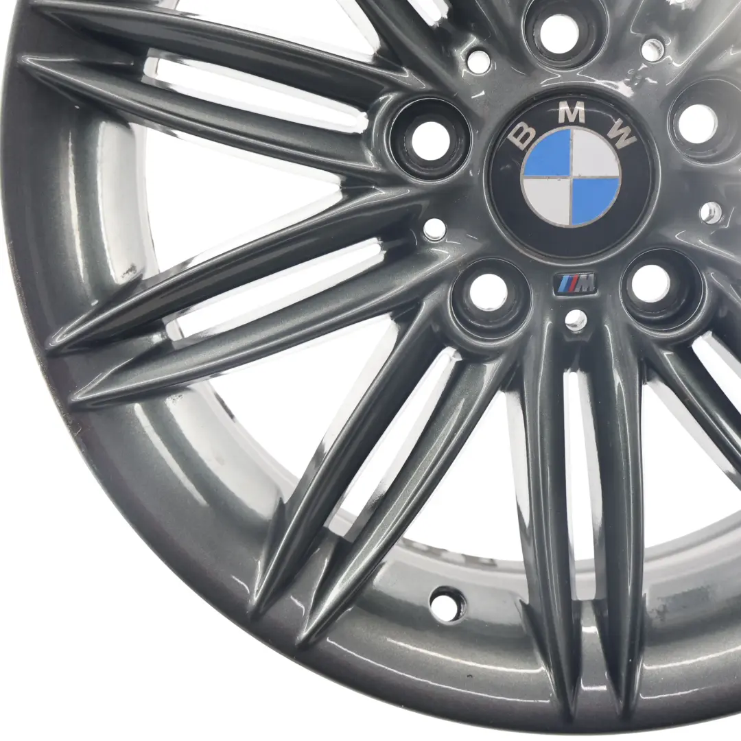 BMW E81 E82 E87 E88 Gris Llanta De aleacion De 17 "7J ET:47 M Doble Spoke 207 - SKU 8036937-4 - Número de pieza 8036937
