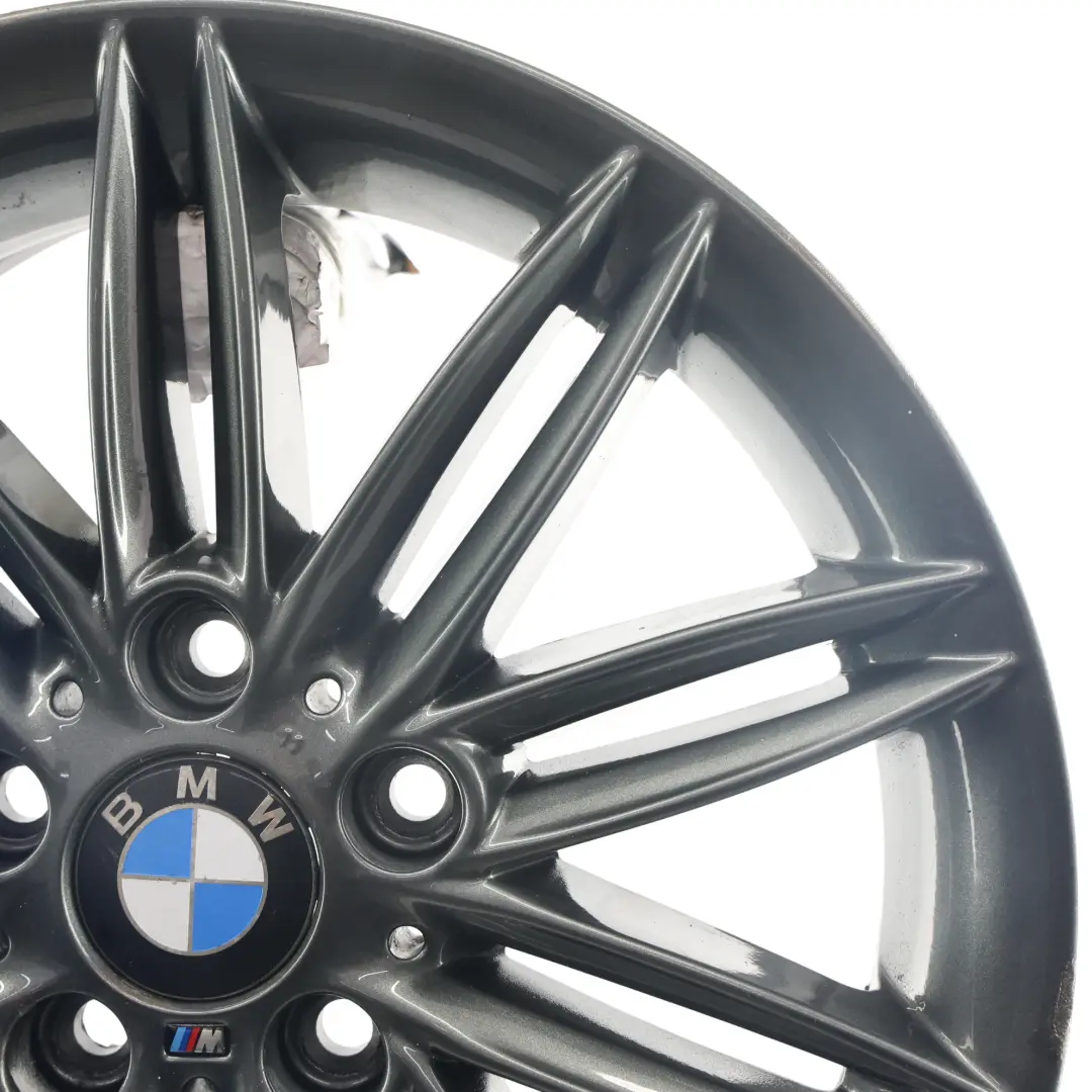 BMW E81 E82 E87 E88 Gris Llanta De aleacion De 17 "7J ET:47 M Doble Spoke 207 - SKU 8036937-4 - Número de pieza 8036937