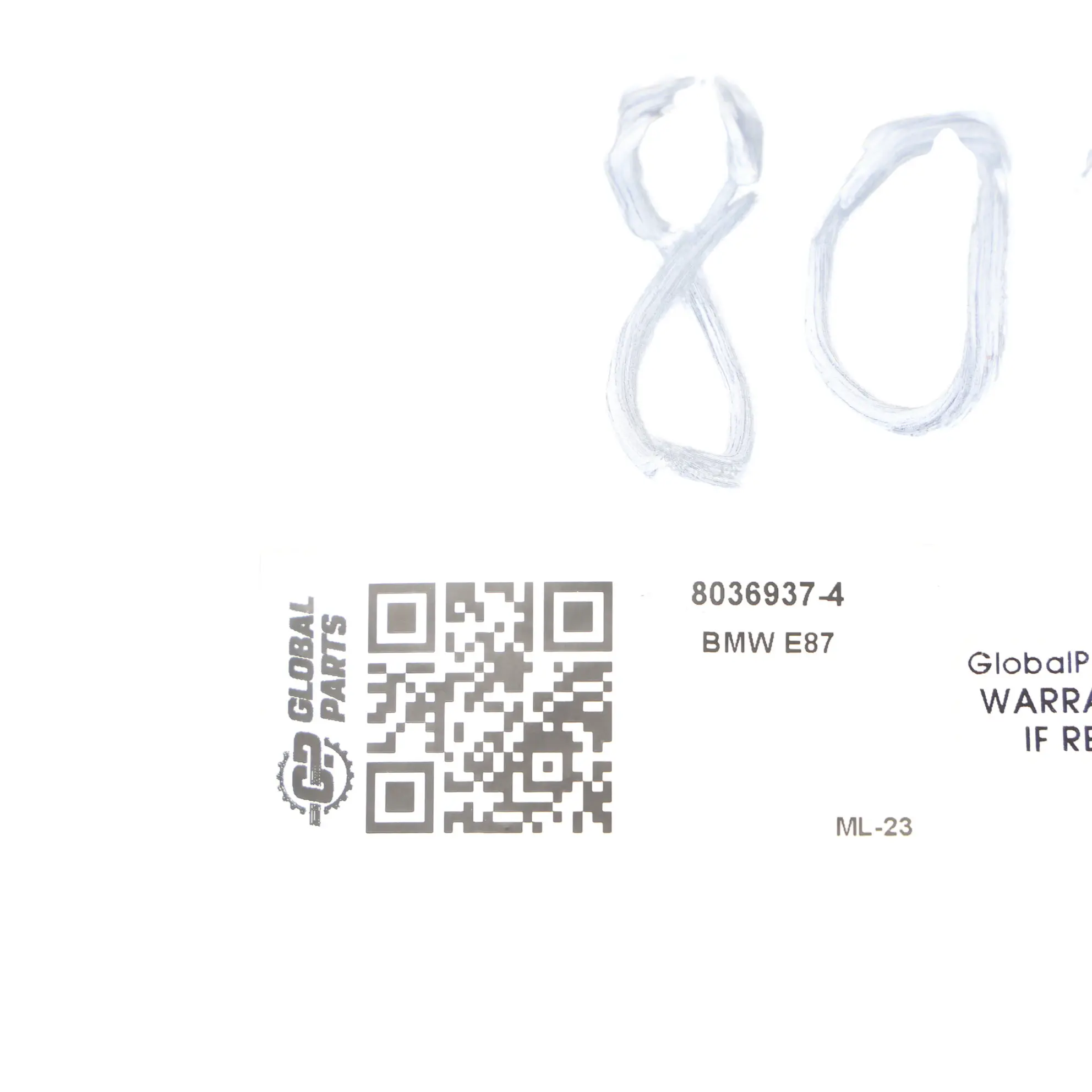 BMW E81 E82 E87 E88 Grey Wheel Alloy Rim 17" 7J ET:47 M Double Spoke 207