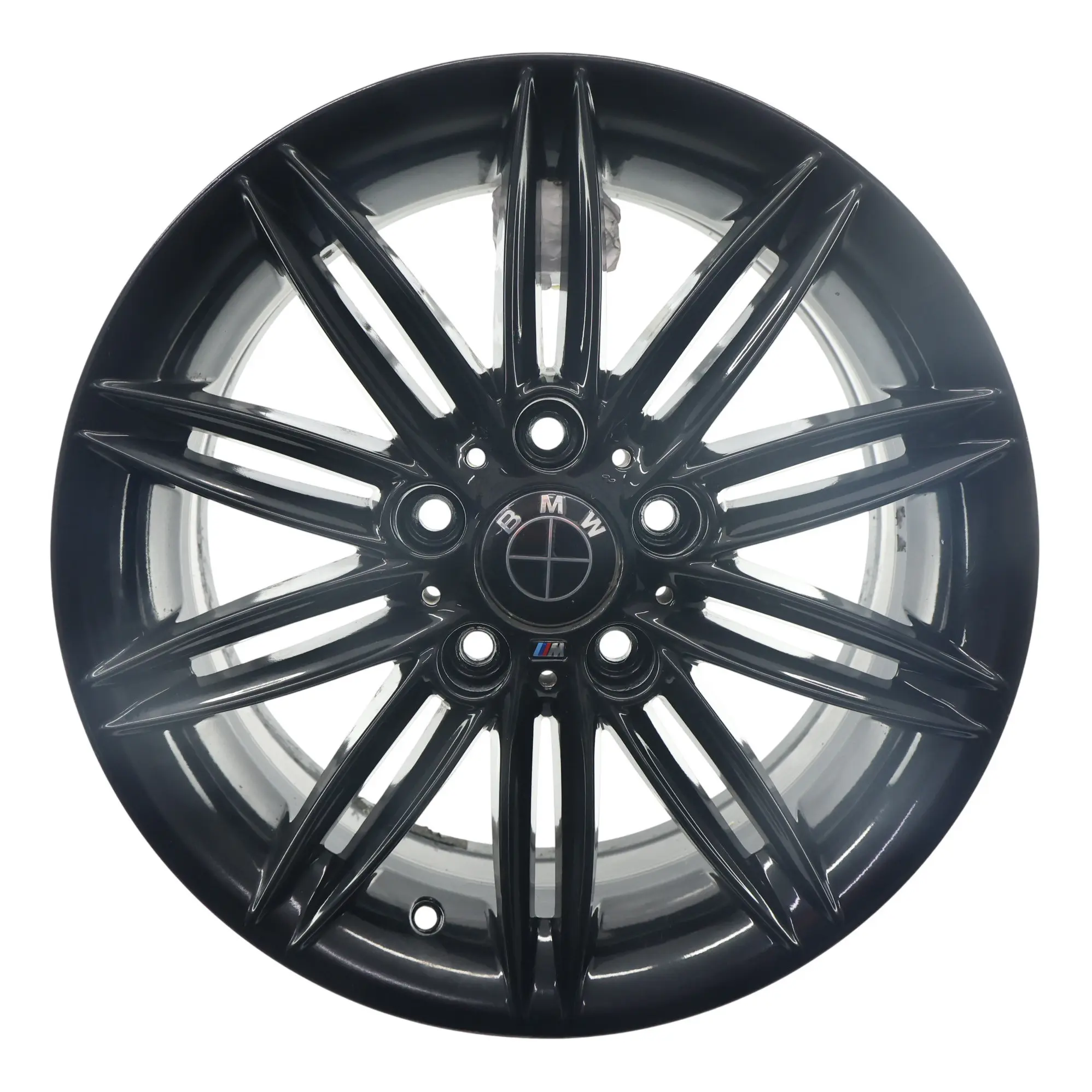 BMW E81 E87 Arrière Roue noire Jante alliage 17" 7,5J ET:47 M Double rayon 207