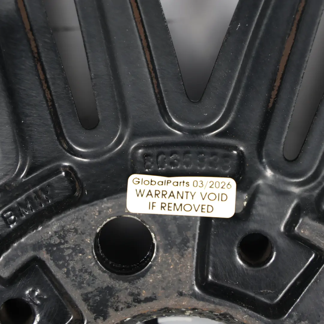 BMW E81 E87 Arrière Roue noire Jante alliage 17" 7,5J ET:47 M Double rayon 207 - SKU 8036938-10 - Numéro de pièce 8036938