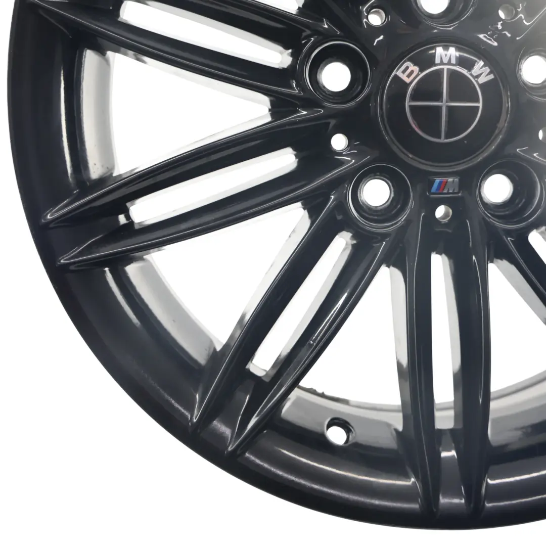 BMW E81 E82 E87 Llanta Aleación Negra Trasera 17" 7,5J ET:47 M Doble Radio 207 - SKU 8036938-10 - Número de pieza 8036938