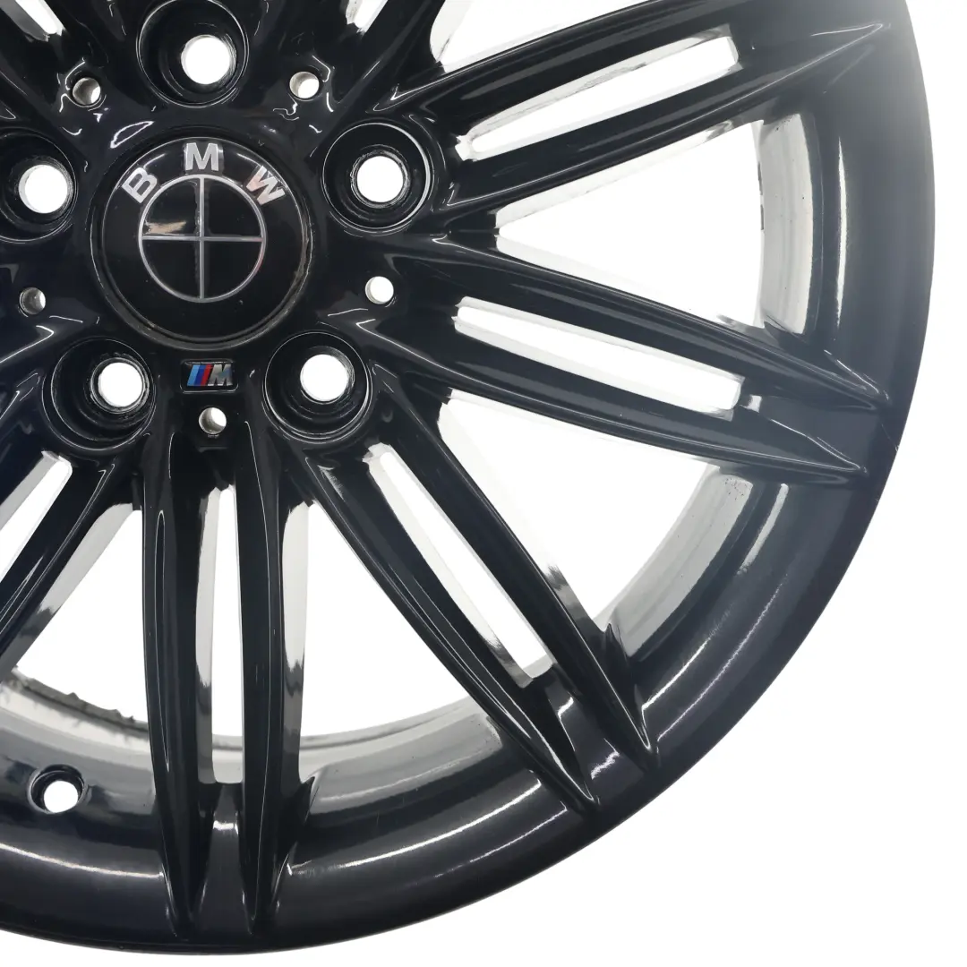 BMW E81 E82 E87 E88 Rear Black Wheel Alloy Rim 17" 7,5J ET:47 M Double Spoke 207 - SKU 8036938-10 - Part number 8036938