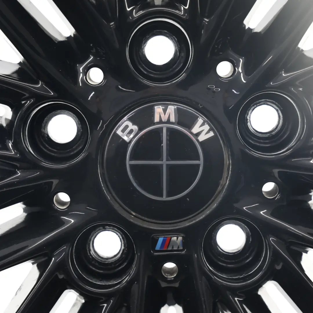 BMW E81 E87 Arrière Roue noire Jante alliage 17" 7,5J ET:47 M Double rayon 207 - SKU 8036938-10 - Numéro de pièce 8036938