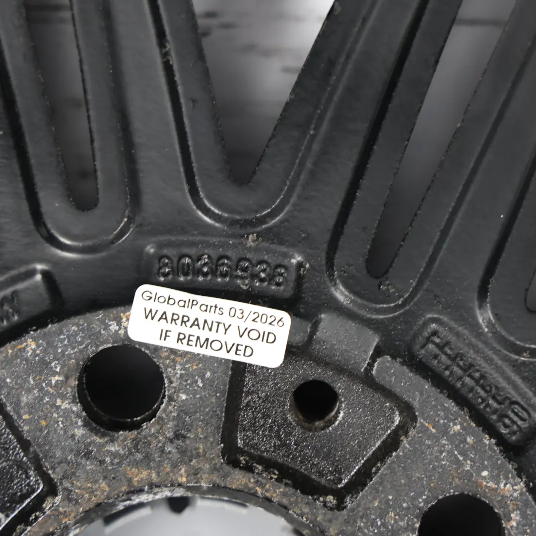 BMW E81 E82 E87 E88 Llanta Trasera Aleación Negro 17 "7,5J ET:47 - SKU 8036938-11 - Número de pieza 8036938