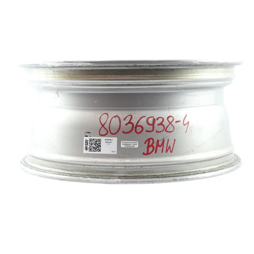 Alloy Rim 17" 7,5J ET:47 M Double Spoke 207 to BMW E81 E82 E87 E88 Rear Wheel with Part number 8036938 BMW E81 E82 E87 E88 Rear Wheel Alloy Rim 17" 7,5J ET:47 M Double Spoke 207 - SKU 8036938-4 - Part number 8036938