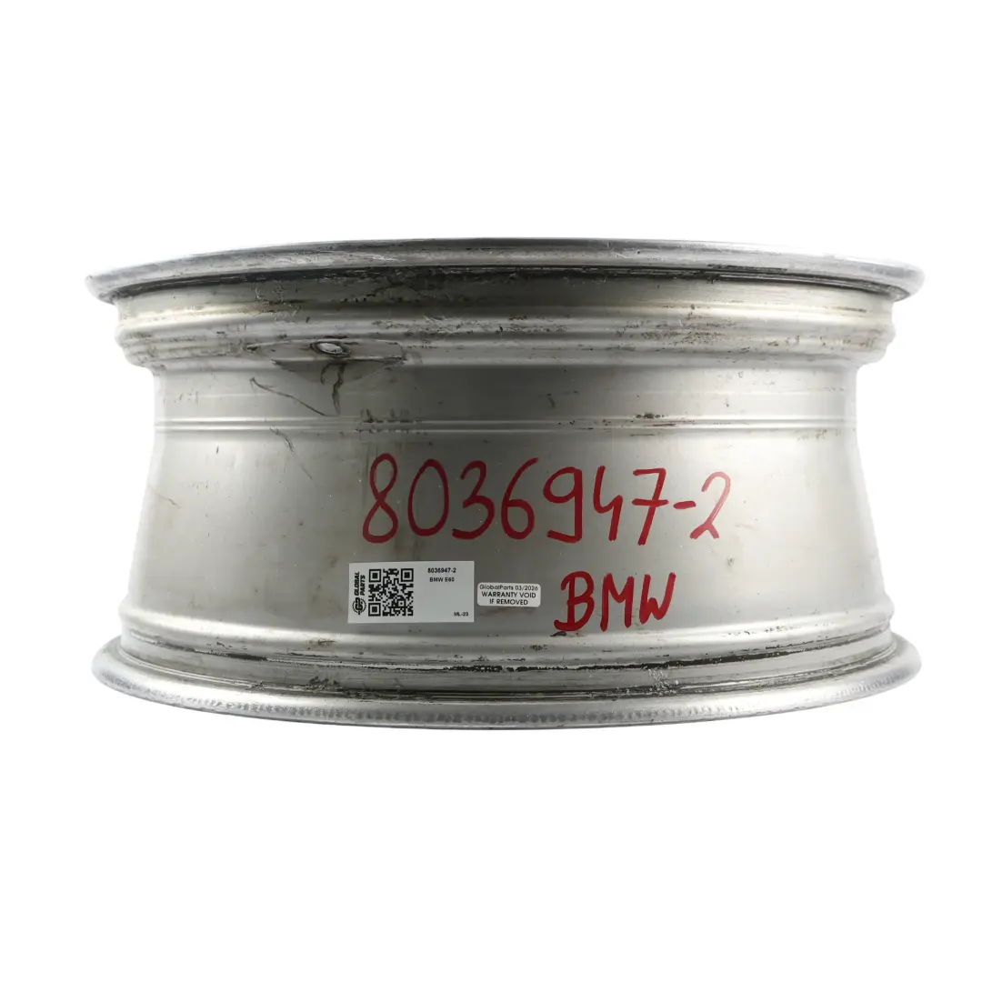Alloy Wheel Rim 18" ET:20 8J M Double Spoke 135 to BMW E60 E61 Silver with Part number 8036947 BMW E60 E61 Silver Alloy Wheel Rim 18" ET:20 8J M Double Spoke 135 - SKU 8036947-2 - Part number 8036947