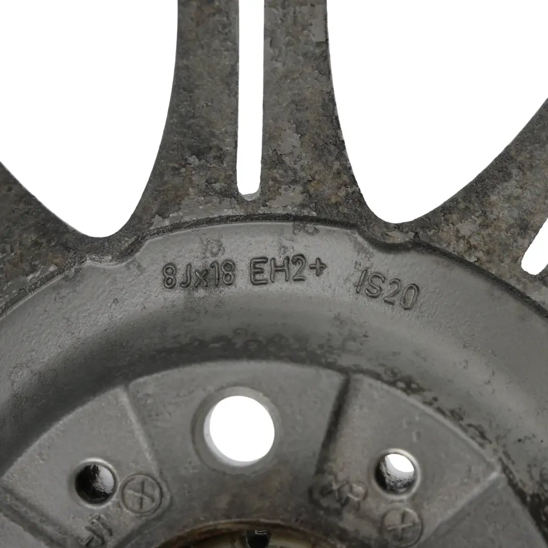 Silber Alu Felge Alufelge 18" Doppelspeiche 135 8J ET:20 für BMW E60 E61 mit Teilenummer 8036947 BMW E60 E61 Silber Alu Felge Alufelge 18" Doppelspeiche 135 8J ET:20 - SKU 8036947-2 - Teilenummer 8036947