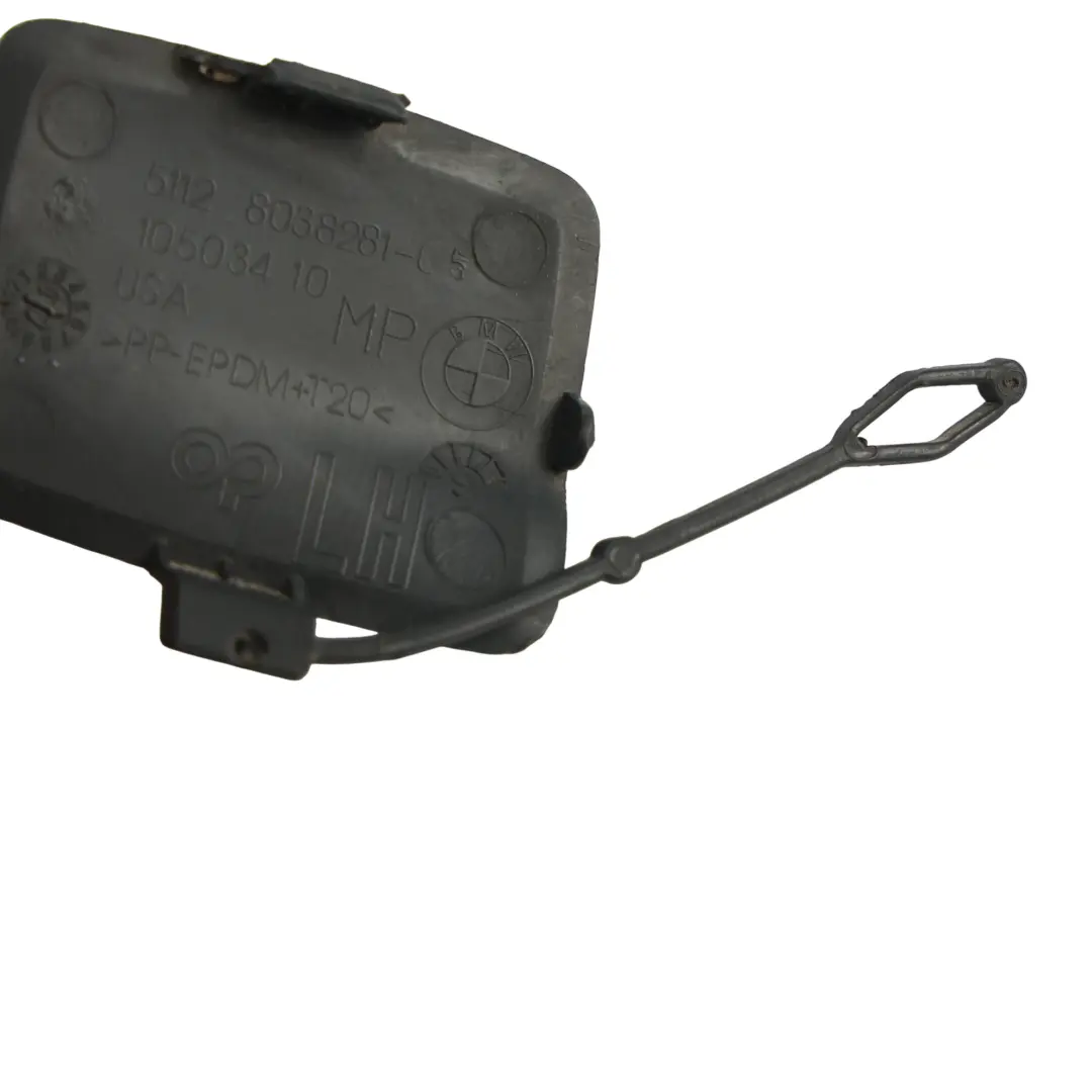 Crochet Remorquage Volet Arrière Gauche Carbonschwarz pour BMW X5 E70 à propos du numéro de pièce 8038281 BMW X5 E70 Crochet Remorquage Volet Arrière Gauche Carbonschwarz - SKU 8038281-CAR - Numéro de pièce 8038281