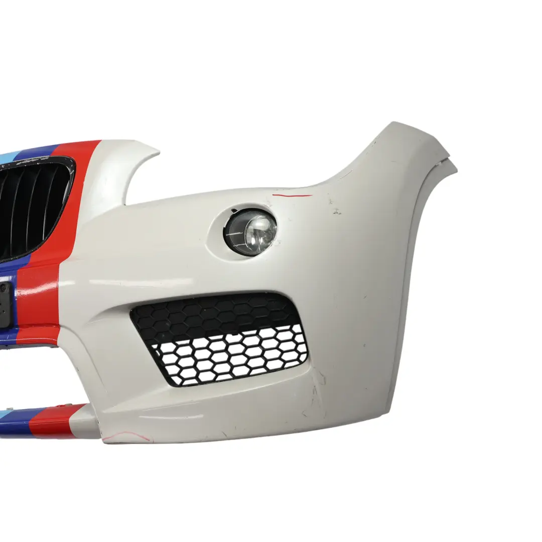 Front Bumper Cover M Sport Mineralweiss Mineral White - A96 to BMW X1 E84 with Part number 8039479 BMW X1 E84 Front Bumper Cover M Sport Mineralweiss Mineral White - A96 - SKU 8039479-MW - Part number 8039479