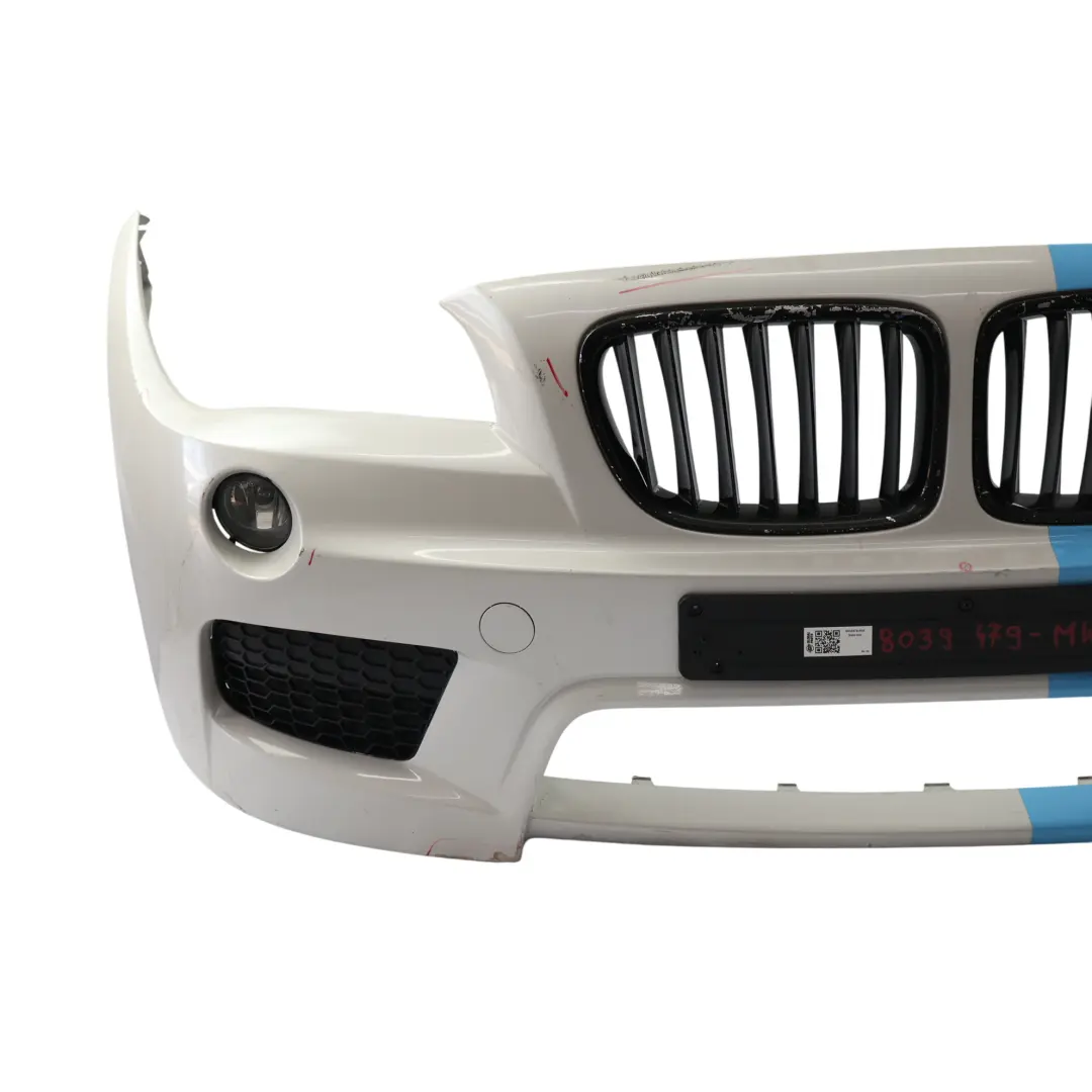 BMW X1 E84 Front Bumper Cover M Sport Mineralweiss Mineral White - A96 - SKU 8039479-MW - Part number 8039479