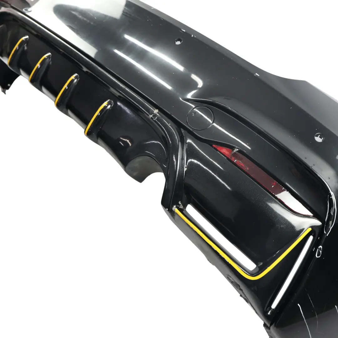 Bumper Rear Trim Panel M Sport Black Sapphire Metallic - 475 to BMW F22 F23 with Part number 8055965 BMW F22 F23 Bumper Rear Trim Panel M Sport Black Sapphire Metallic - 475 - SKU 8055965-BS - Part number 8055965