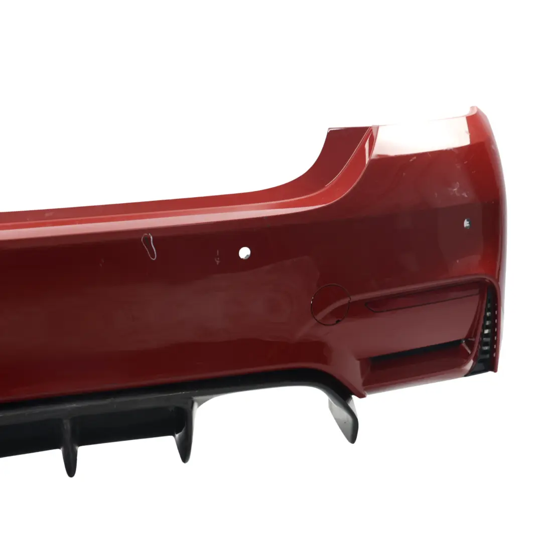 Complete Rear Bumper PDC Melbourne Red Metallic - A75 to BMW F82 F83 M4 with Part number 8056223 BMW F82 F83 M4 Complete Rear Bumper PDC Melbourne Red Metallic - A75 - SKU 8056223-MRT - Part number 8056223