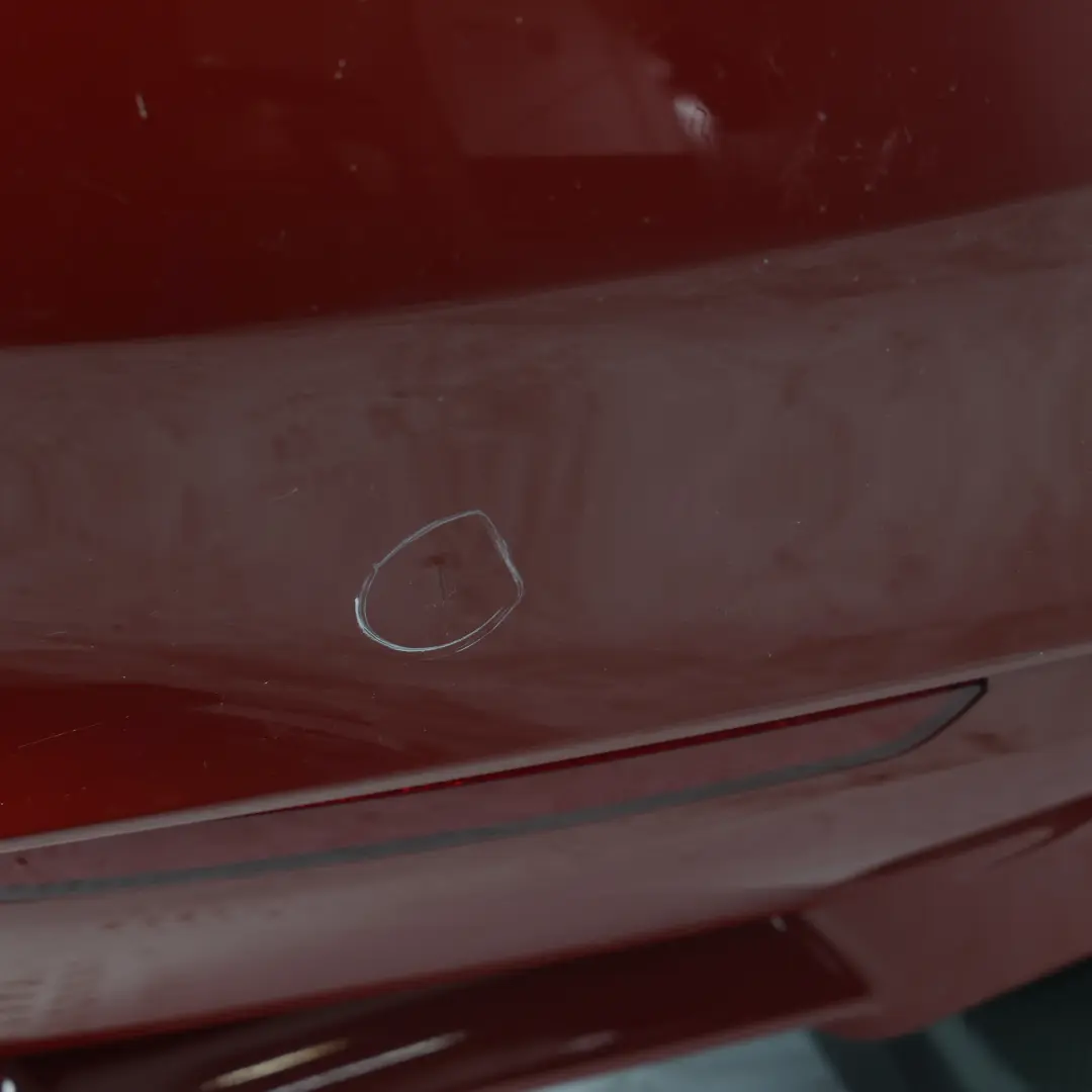 BMW F82 F83 M4 Complete Rear Bumper PDC Melbourne Red Metallic - A75 - SKU 8056223-MRT - Part number 8056223