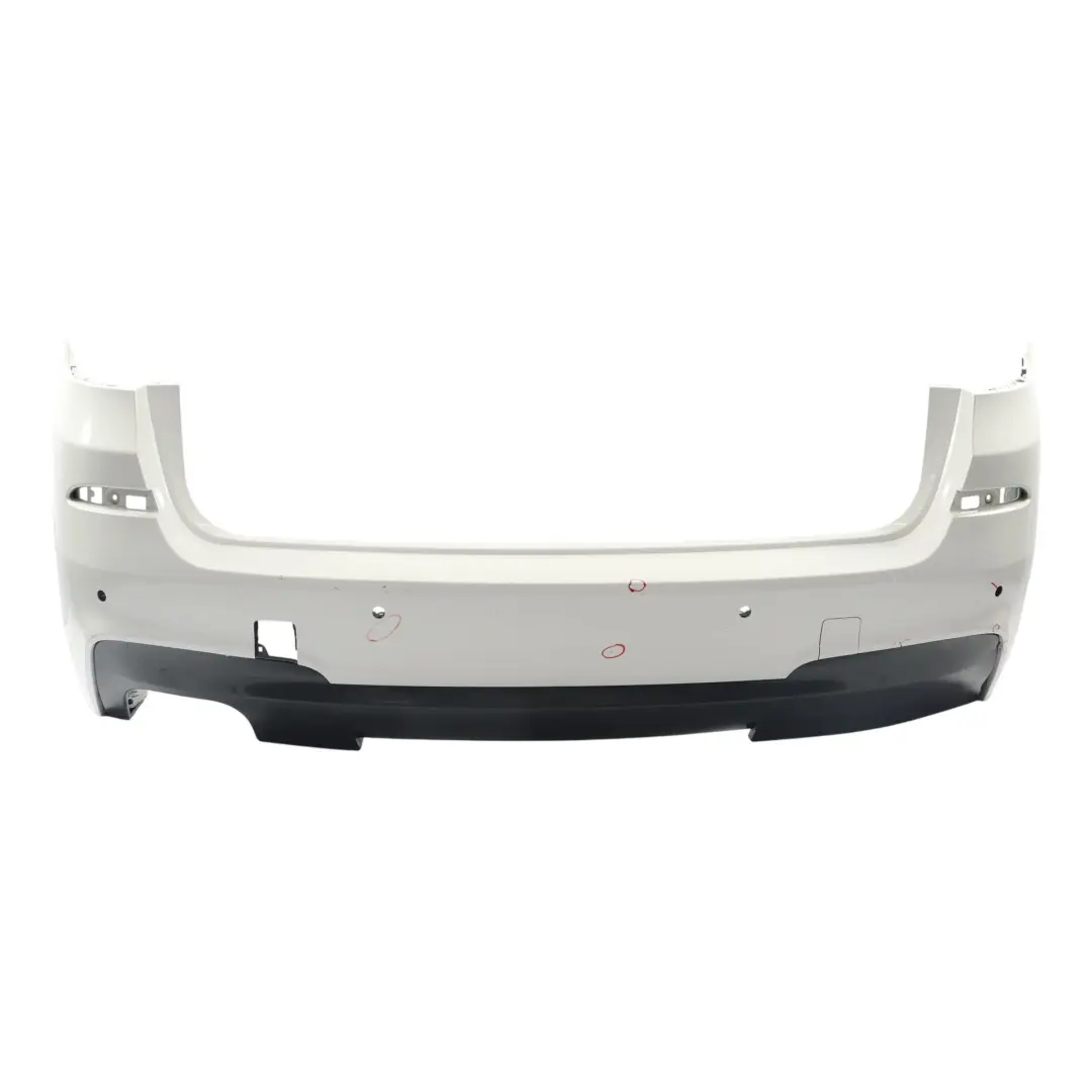 Bumper M Sport Trim Panel PDC Alpinweiss 3 White - 300 to BMW X3 F25 Rear with Part number 8056245 BMW X3 F25 Rear Bumper M Sport Trim Panel PDC Alpinweiss 3 White - 300 - SKU 8056245-AW - Part number 8056245