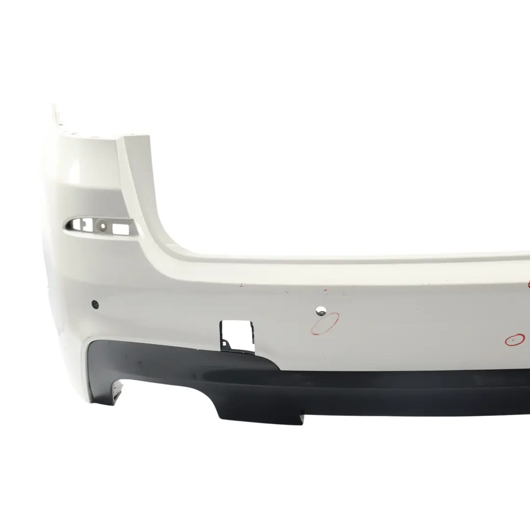 Bumper M Sport Trim Panel PDC Alpinweiss 3 White - 300 to BMW X3 F25 Rear with Part number 8056245 BMW X3 F25 Rear Bumper M Sport Trim Panel PDC Alpinweiss 3 White - 300 - SKU 8056245-AW - Part number 8056245