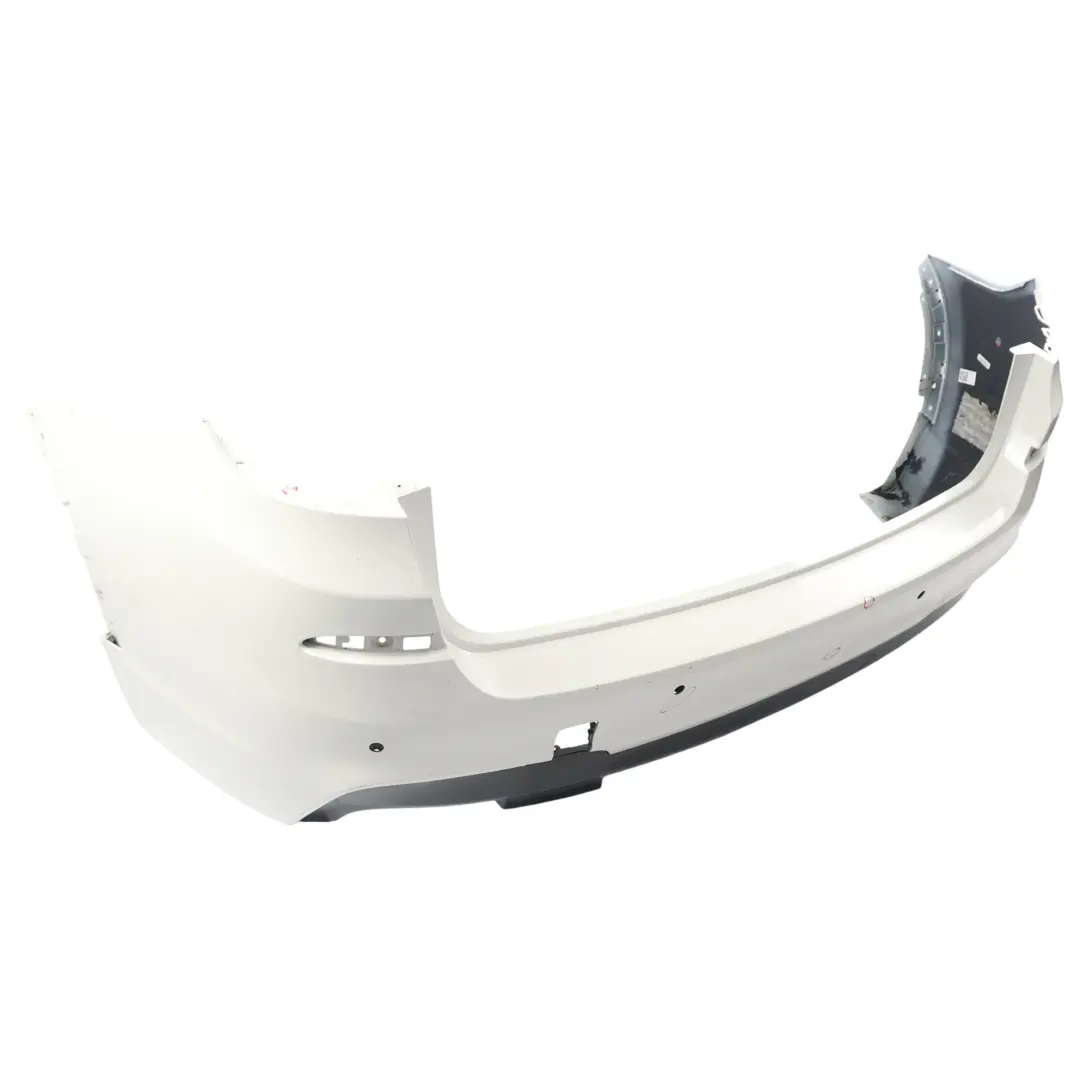 Bumper M Sport Trim Panel PDC Alpinweiss 3 White - 300 to BMW X3 F25 Rear with Part number 8056245 BMW X3 F25 Rear Bumper M Sport Trim Panel PDC Alpinweiss 3 White - 300 - SKU 8056245-AW - Part number 8056245