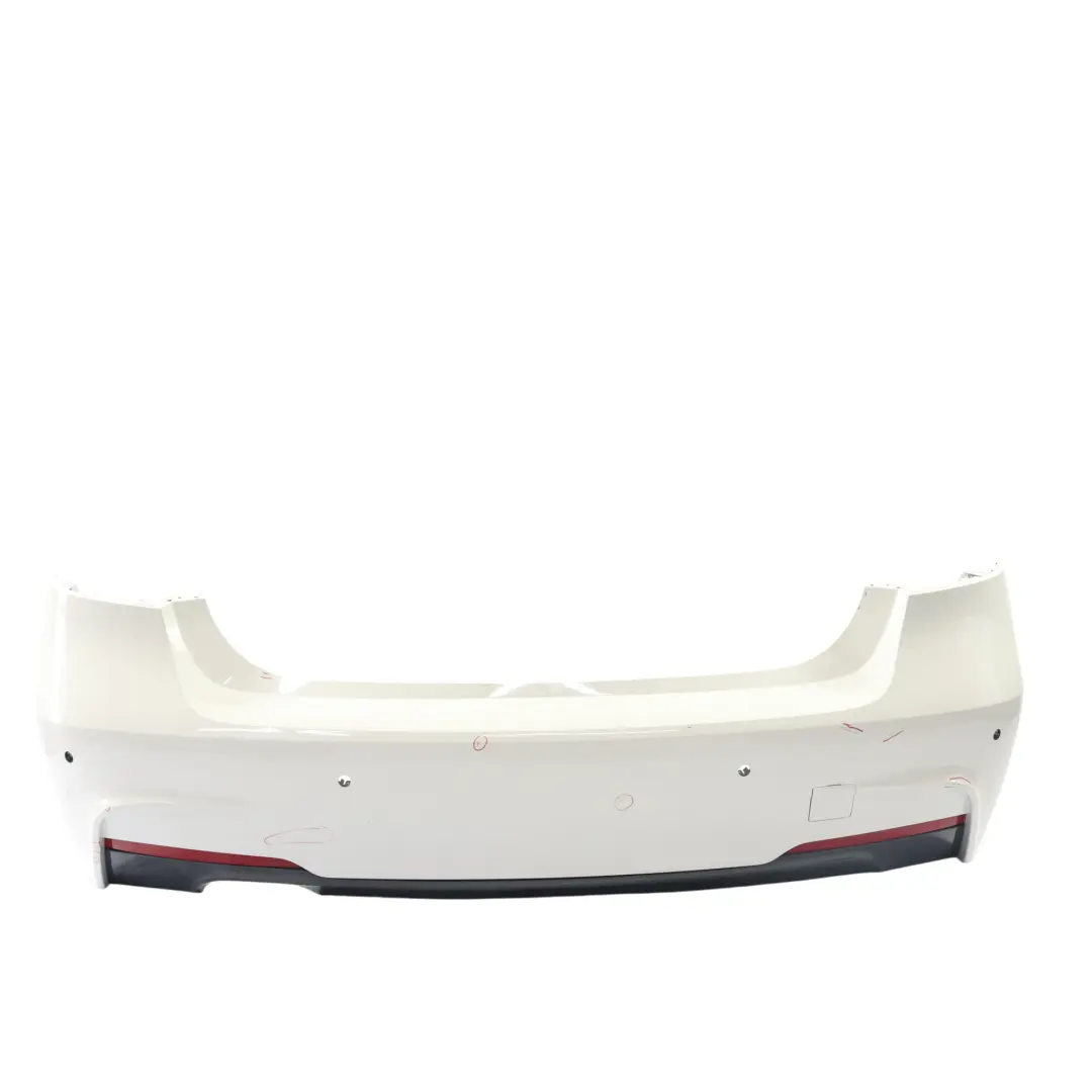 BMW F30 M Sport Rear Bumper Trim Panel PDC Alpinweiss 3 Alpine White - 300 - SKU 8056497-AW - Part number 8056497